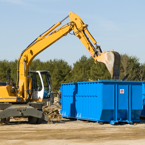 how does a residential dumpster rental service work in Harriman